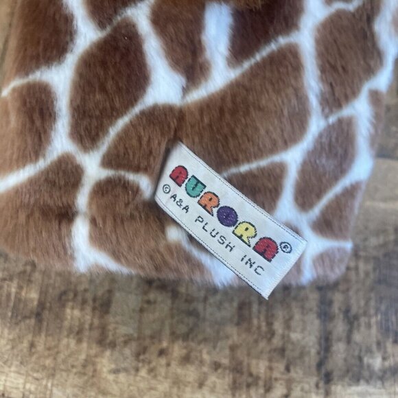Aurora World Plush Giraffe Hand Puppet Jolie Club Head Cover 9" - Picture 6 of 9
